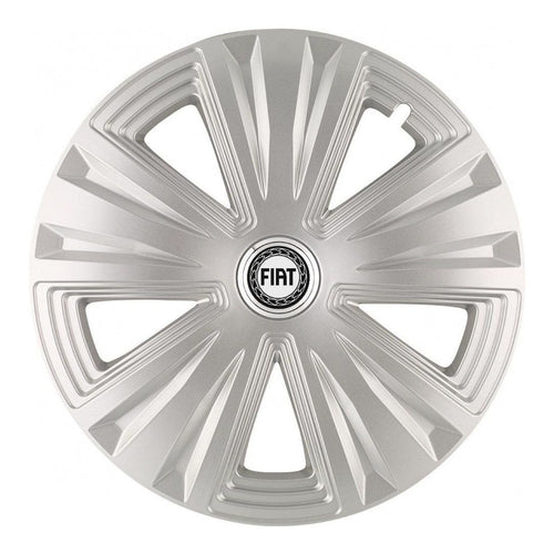 Set 4 Capace Roti, potrivite jantelor de R14, pentru Fiat, model glory Gri