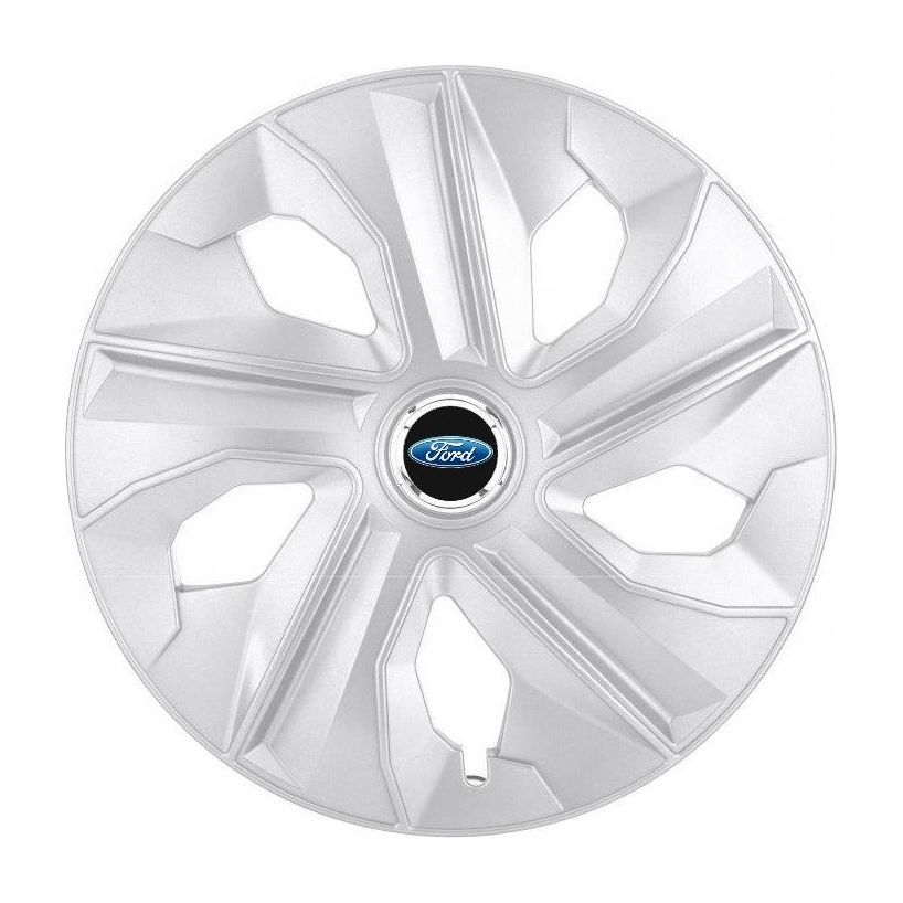 Set 4 Capace Roti, potrivite jantelor de R14, pentru Ford, model luna cromat