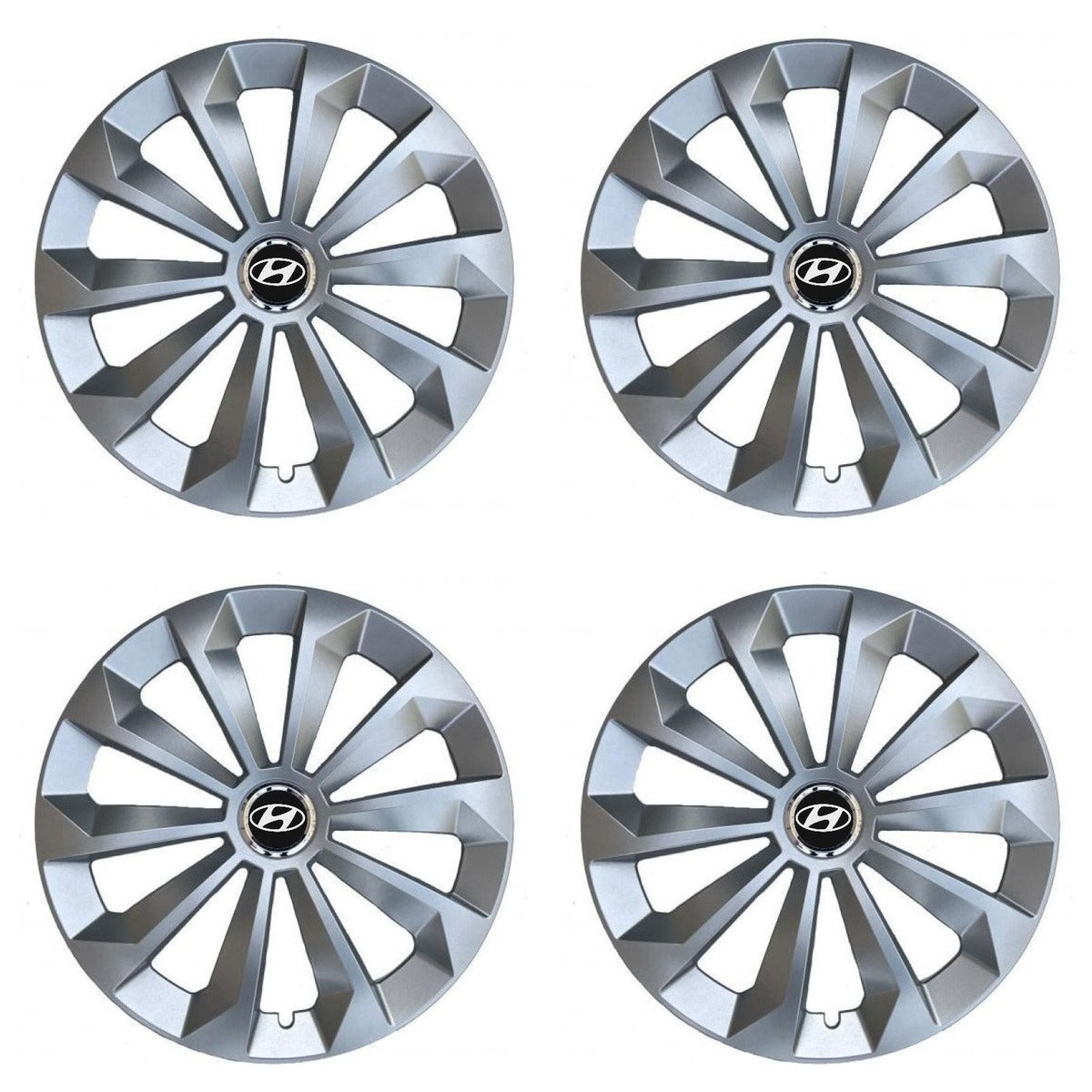 Set 4 Capace Roti 14 inchi (R14) Fame Gri, Compatibile Cu Hyundai