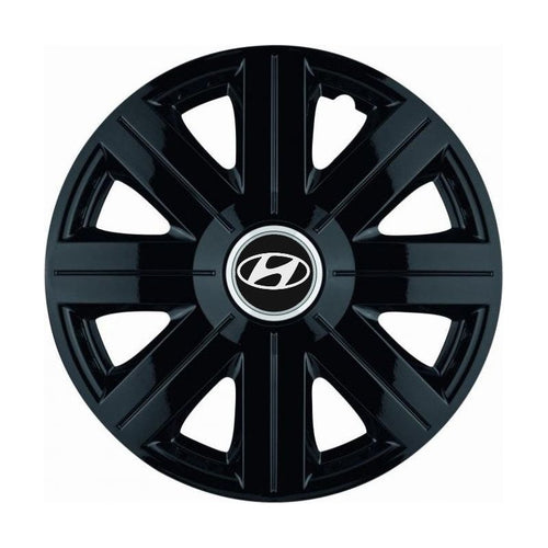 Комплект 4 таса, подходящи за джанти R14, за Hyundai, модел Cosmos Black