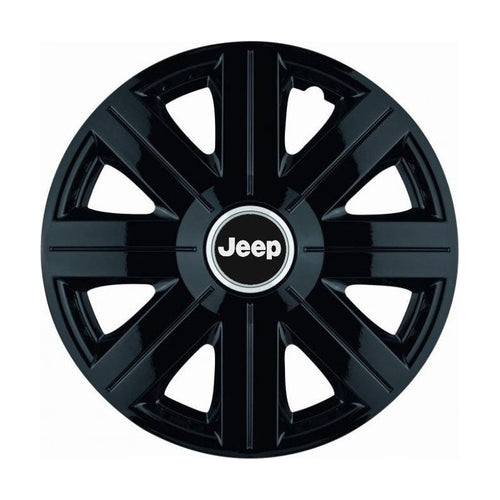 Set 4 Capace Roti, potrivite jantelor de R14, pentru Jeep, model Cosmos Negru