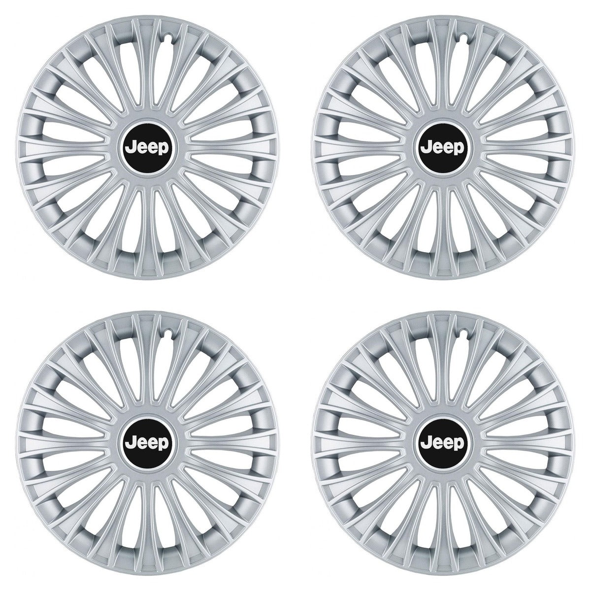 Set 4 Capace Roti, potrivite jantelor de R14, pentru Jeep, model dino cromat
