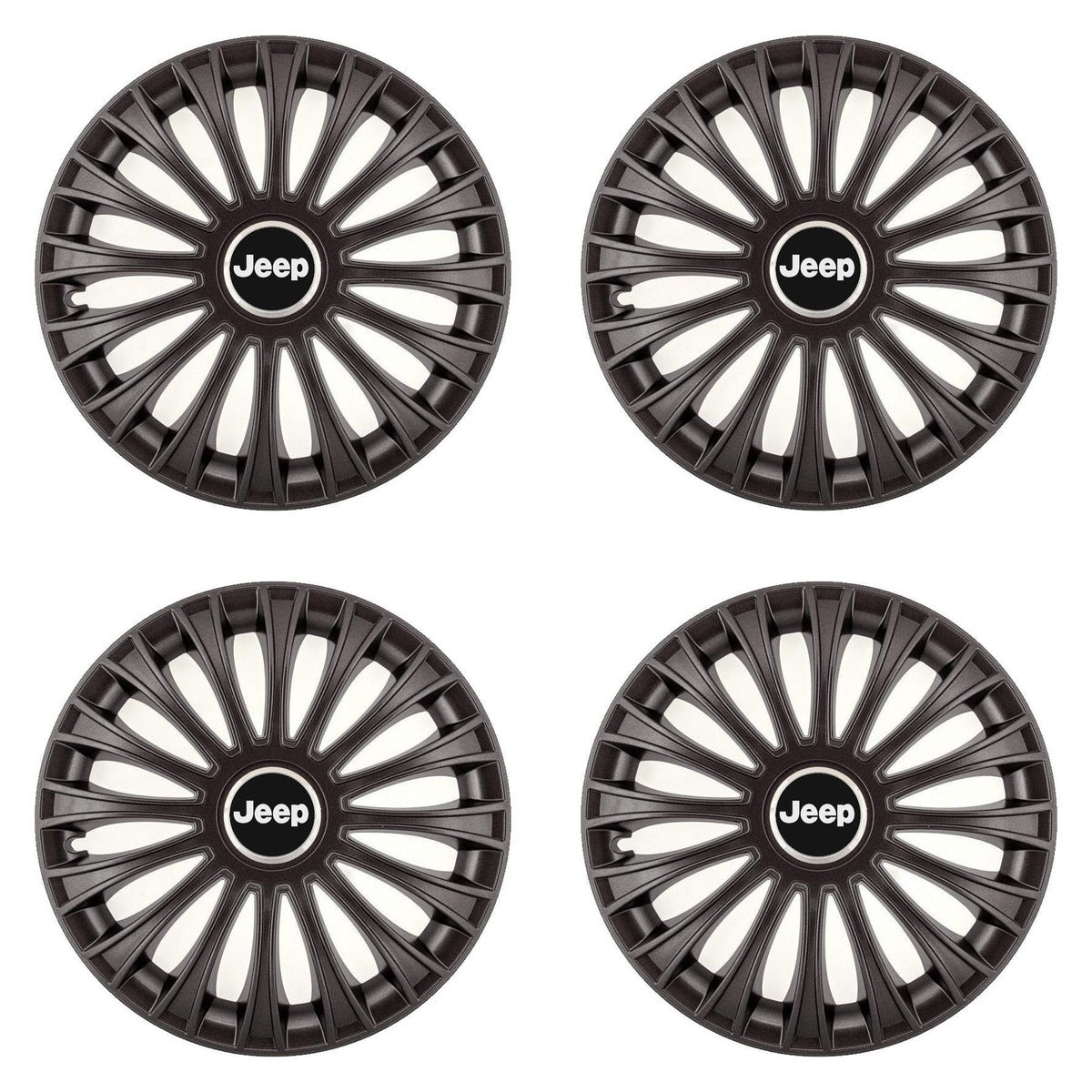 Set 4 Capace Roti, potrivite jantelor de R14, pentru Jeep, model dino Negru