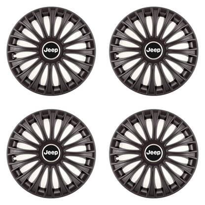 Set 4 Capace Roti, potrivite jantelor de R14, pentru Jeep, model dino Negru