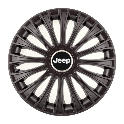 Set 4 Capace Roti, potrivite jantelor de R14, pentru Jeep, model dino Negru
