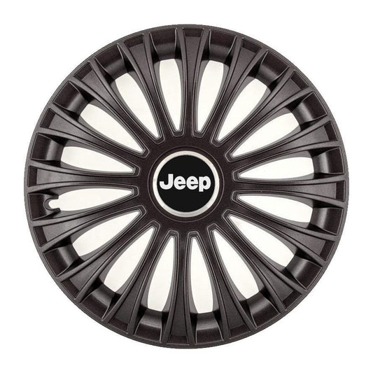 Set 4 Capace Roti, potrivite jantelor de R14, pentru Jeep, model dino Negru
