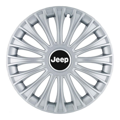 Set 4 Capace Roti, potrivite jantelor de R14, pentru Jeep, model dino cromat