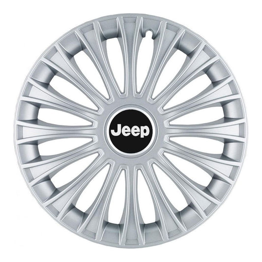 Set 4 Capace Roti, potrivite jantelor de R14, pentru Jeep, model dino cromat