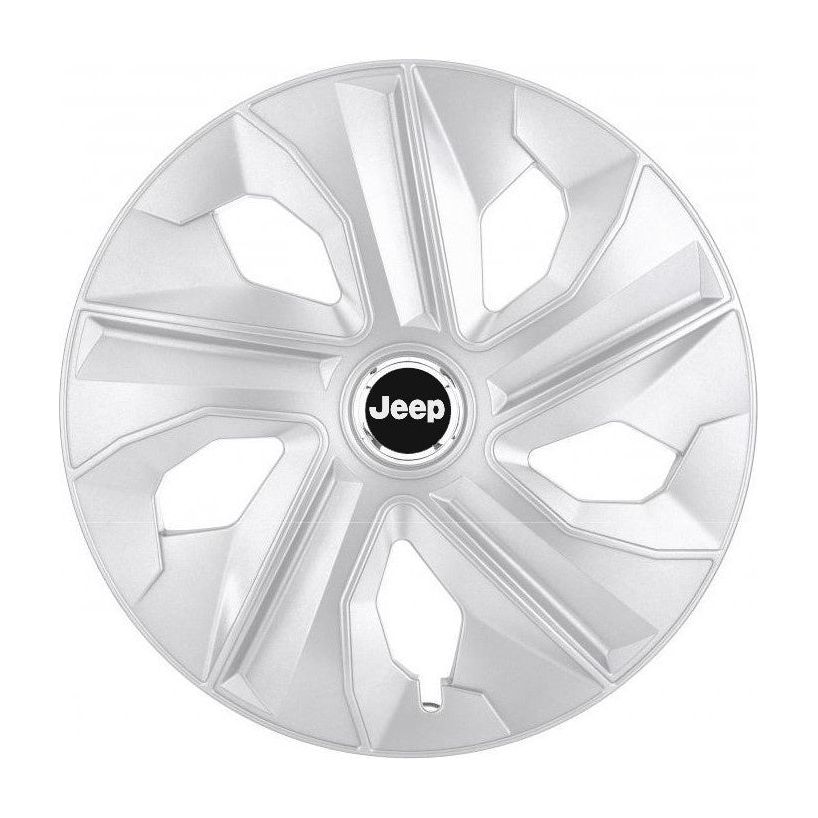 Set 4 Capace Roti, potrivite jantelor de R14, pentru Jeep, model luna cromat