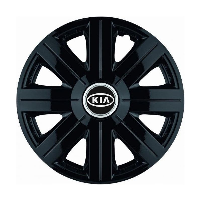 Set 4 Capace Roti, potrivite jantelor de R14, pentru Kia, model Cosmos Negru