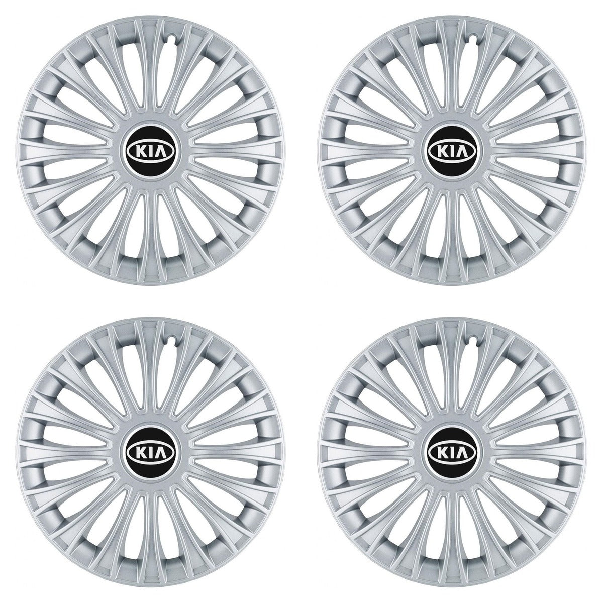 Set 4 Capace Roti, potrivite jantelor de R14, pentru Kia, model dino cromat
