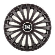 Set 4 Capace Roti, potrivite jantelor de R14, pentru Kia, model dino Negru