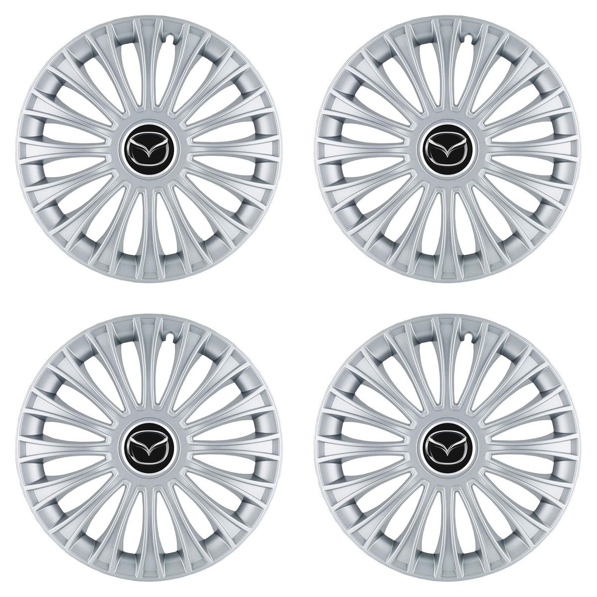 Set 4 Capace Roti, potrivite jantelor de R14, pentru Mazda, model dino cromat