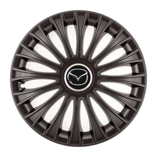 Set 4 Capace Roti, potrivite jantelor de R14, pentru Mazda, model dino Negru