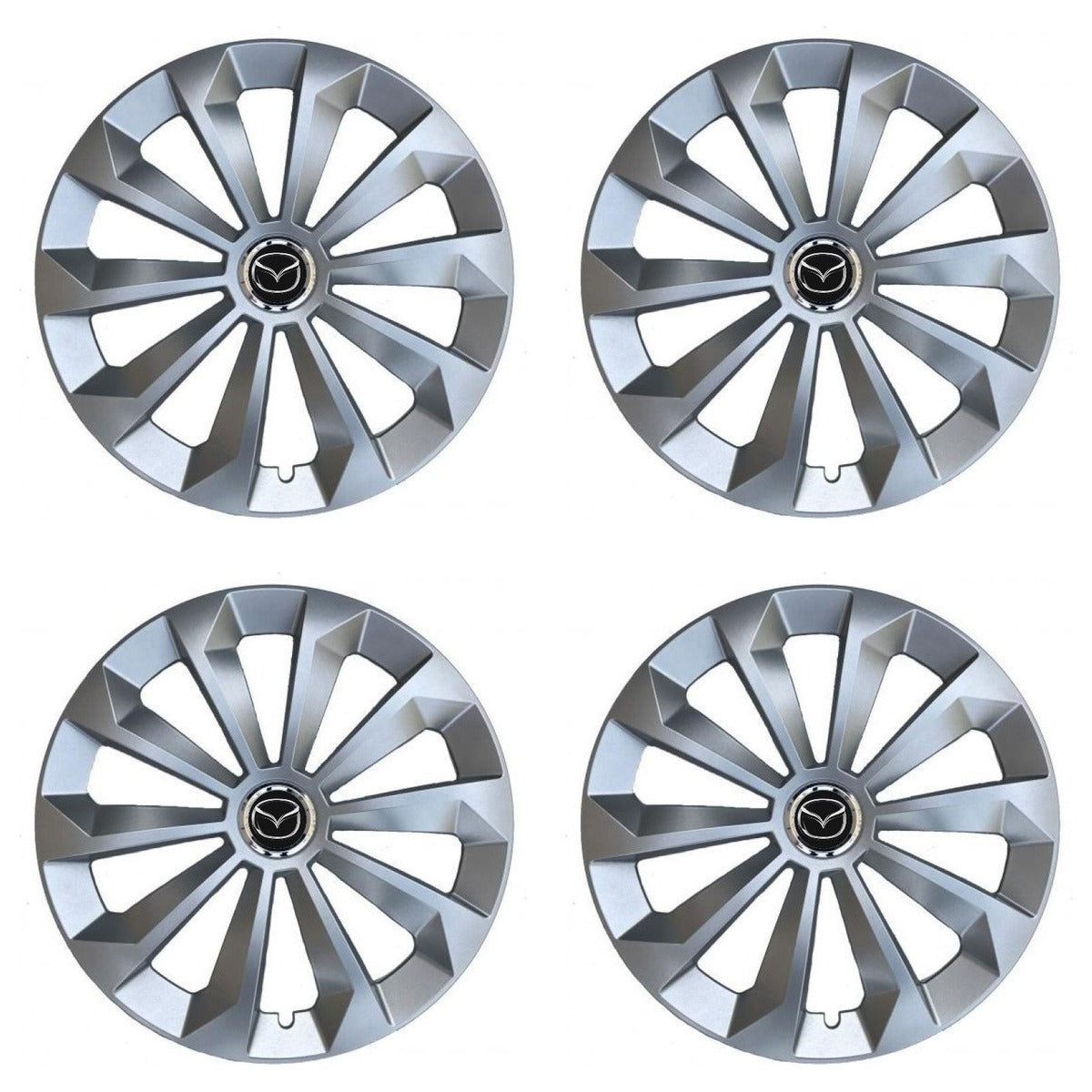 Set 4 Capace Roti 14 inchi (R14) Fame Gri, Compatibile Cu Mazda