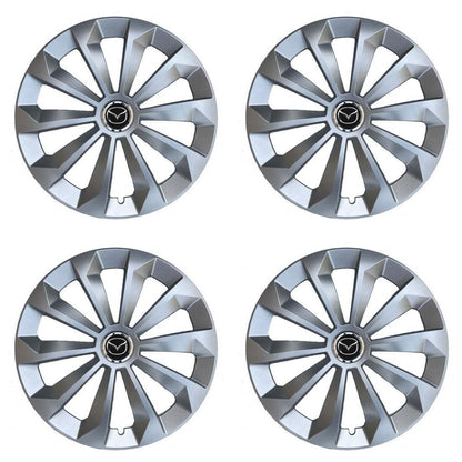 Set 4 Capace Roti 14 inchi (R14) Fame Gri, Compatibile Cu Mazda