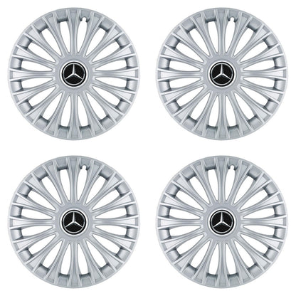 Set 4 Capace Roti, potrivite jantelor de R14, pentru Mercedes-Benz, model dino cromat