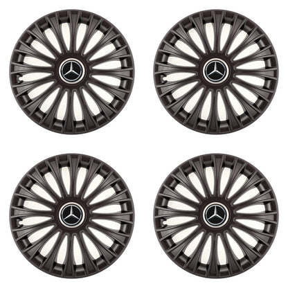 Set 4 Capace Roti, potrivite jantelor de R14, pentru Mercedes-Benz, model dino Negru