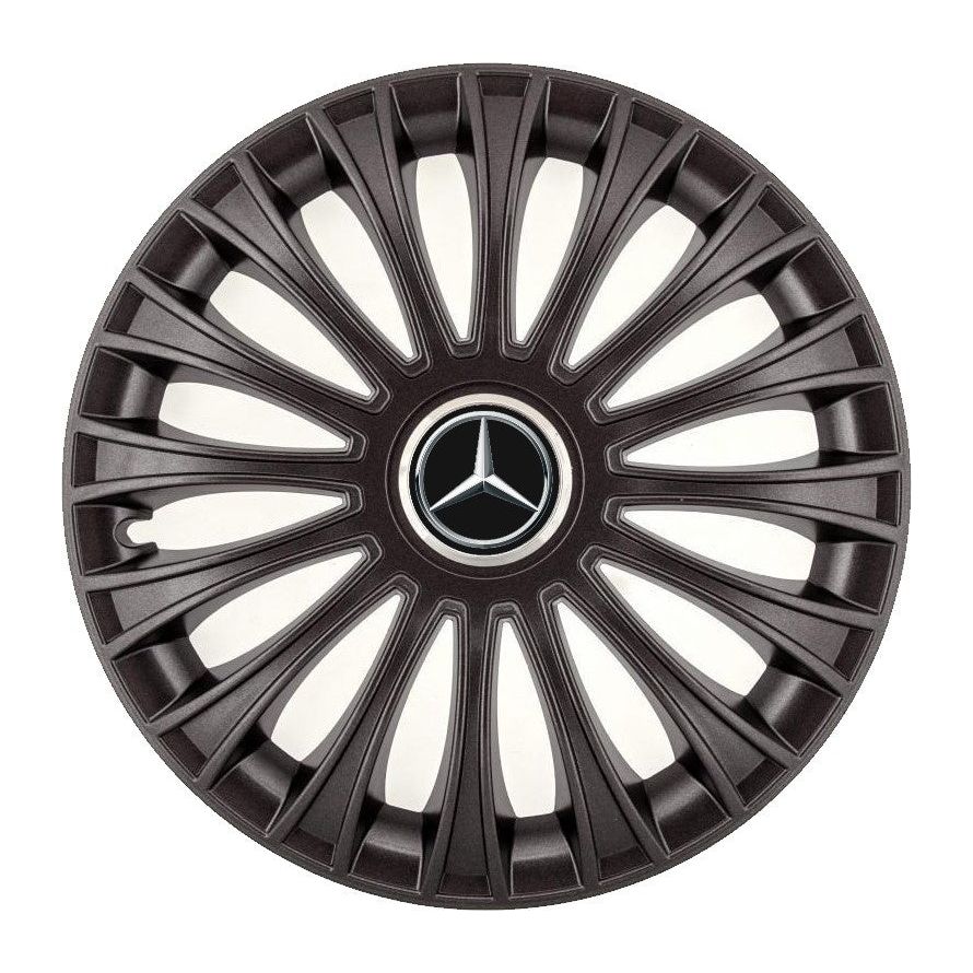 Комплект 4 таса, подходящи за джанти R14, за Mercedes-Benz, модел dino, черни