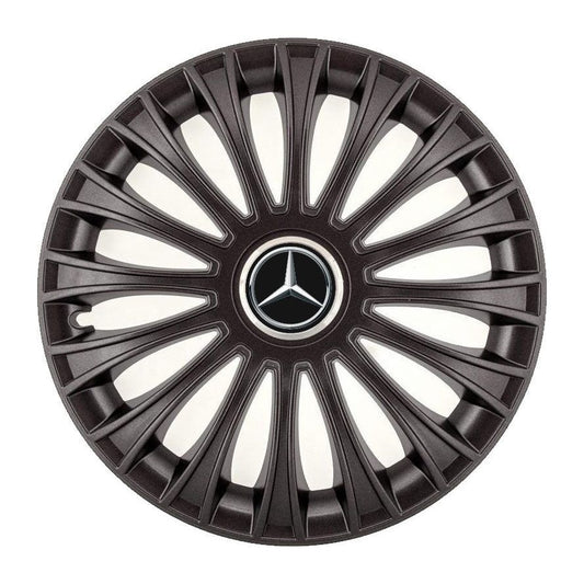 Set 4 Capace Roti, potrivite jantelor de R14, pentru Mercedes-Benz, model dino Negru
