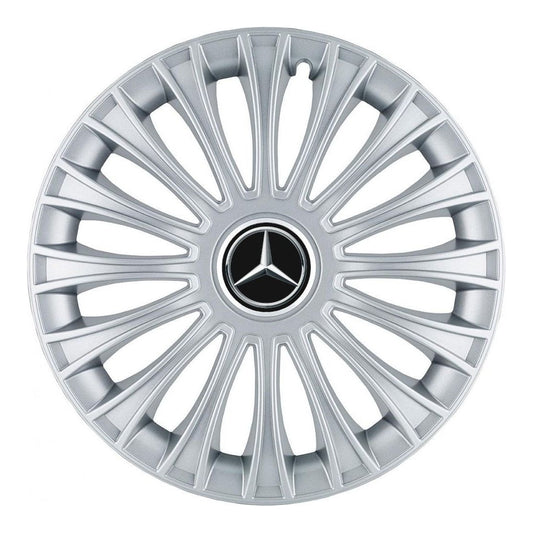 Set 4 Capace Roti, potrivite jantelor de R14, pentru Mercedes-Benz, model dino cromat