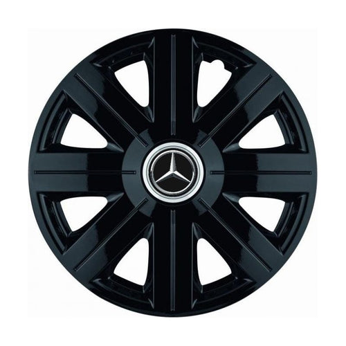 Set 4 Capace Roti, potrivite jantelor de R14, pentru Mercedes-Benz, model Cosmos Negru