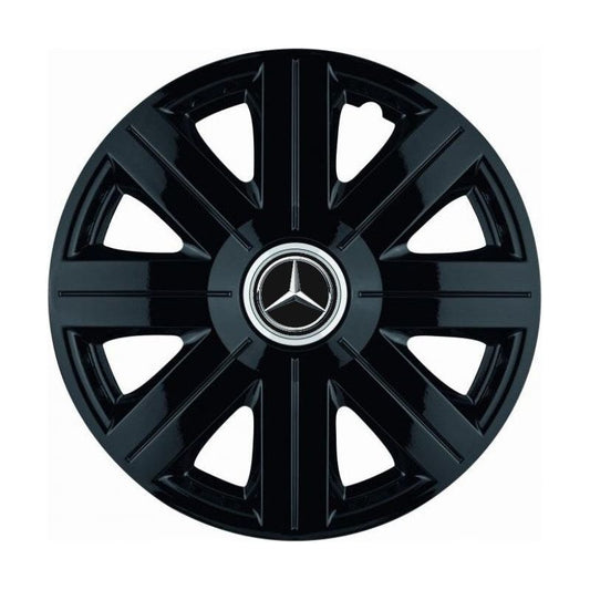 Set 4 Capace Roti, potrivite jantelor de R14, pentru Mercedes-Benz, model Cosmos Negru