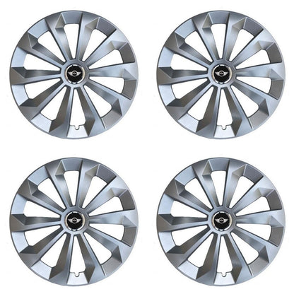 Set 4 Capace Roti 14 inchi (R14) Fame Gri, Compatibile Cu Mini