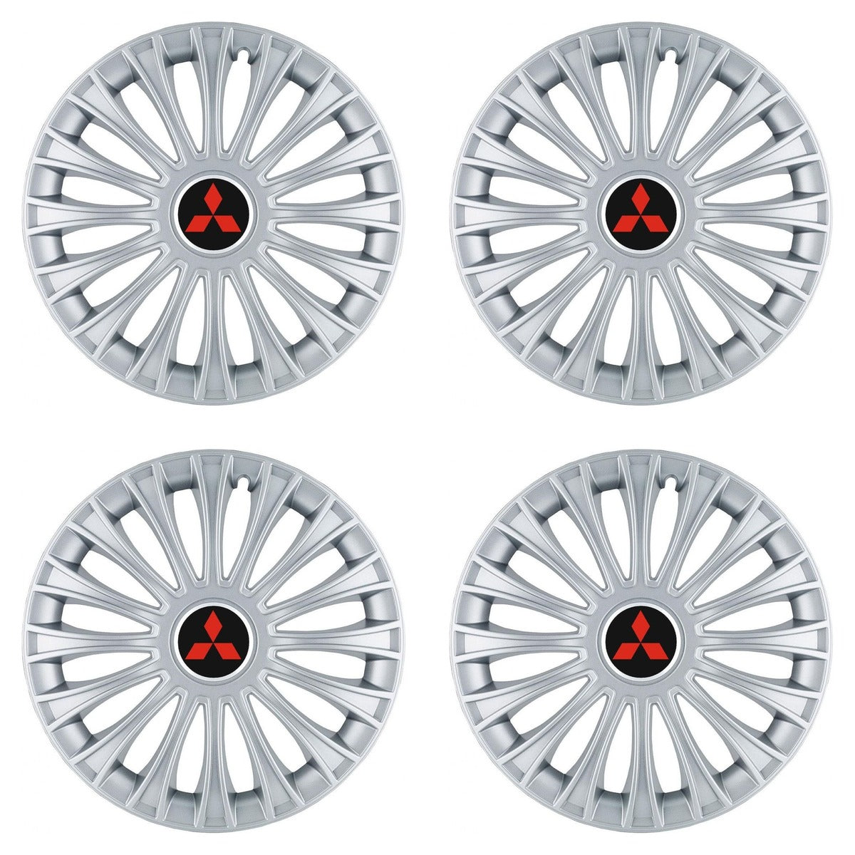 Set 4 Capace Roti, potrivite jantelor de R14, pentru Mitsubishi, model dino cromat