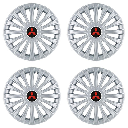 Set 4 Capace Roti, potrivite jantelor de R14, pentru Mitsubishi, model dino cromat