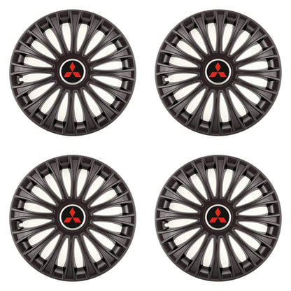 Set 4 Capace Roti, potrivite jantelor de R14, pentru Mitsubishi, model dino Negru