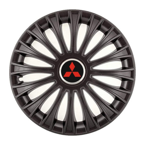 Set 4 Capace Roti, potrivite jantelor de R14, pentru Mitsubishi, model dino Negru