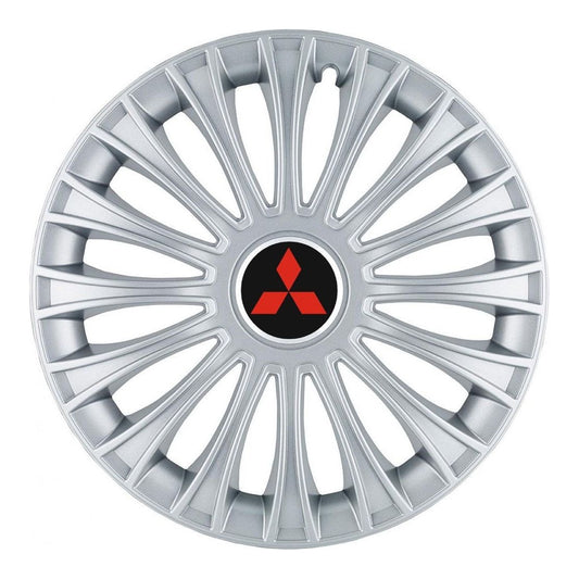 Set 4 Capace Roti, potrivite jantelor de R14, pentru Mitsubishi, model dino cromat