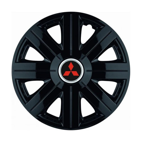 Set 4 Capace Roti, potrivite jantelor de R14, pentru Mitsubishi, model Cosmos Negru