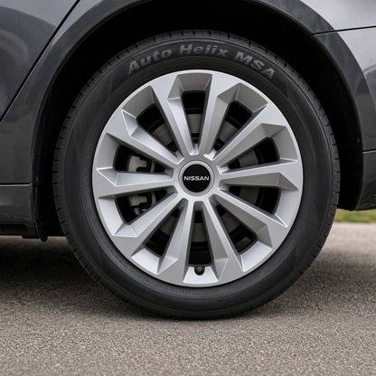 Set 4 Capace Roti 14 inchi (R14) Fame Gri, Compatibile Cu Nissan