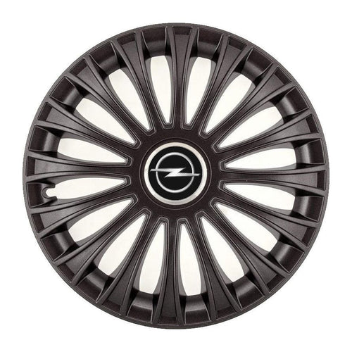 4 db-os dísztárcsa készlet, R14 felnikre alkalmas, Opel Dino modellhez, fekete színben