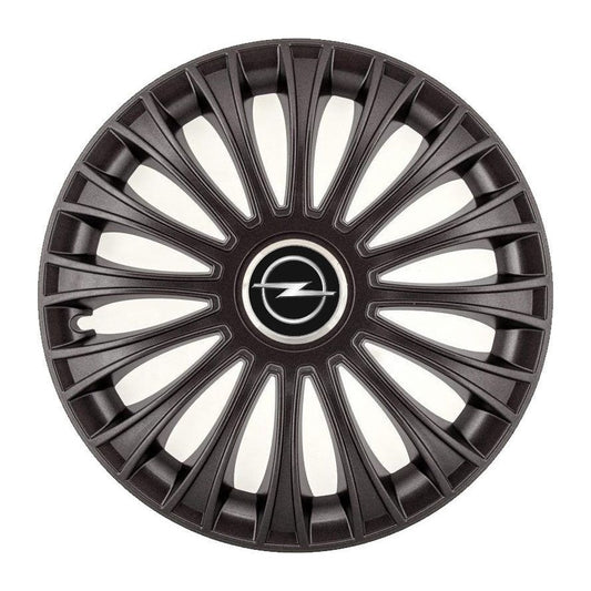 Set 4 Capace Roti, potrivite jantelor de R14, pentru Opel, model dino Negru