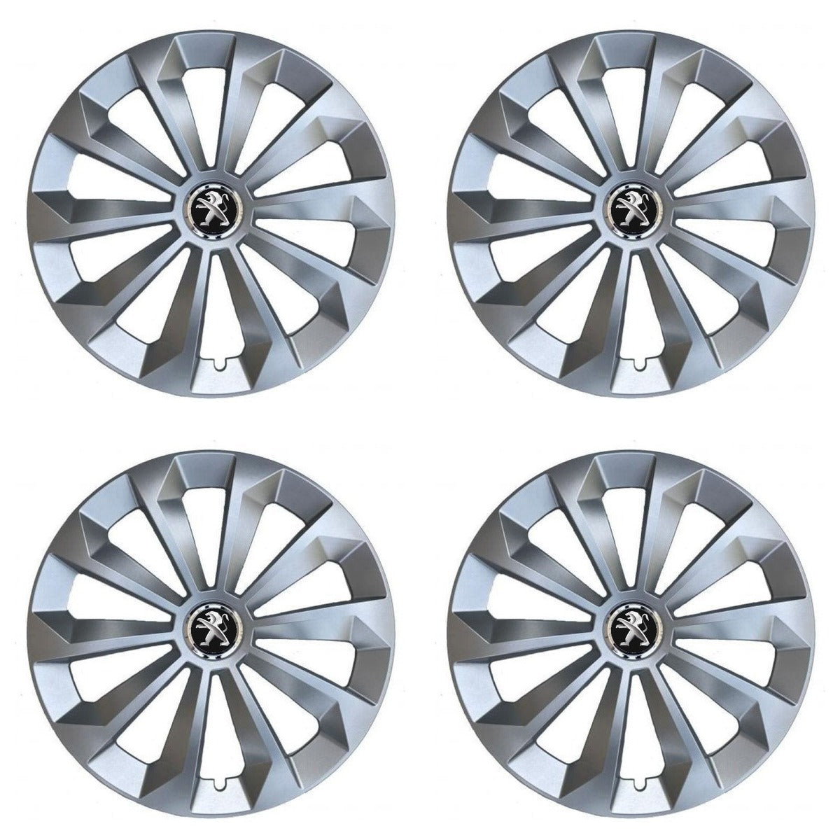 Set 4 Capace Roti 14 inchi (R14) Fame Gri, Compatibile Cu Peugeot