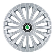 Set 4 Capace Roti, potrivite jantelor de R14, pentru Skoda, model dino cromat