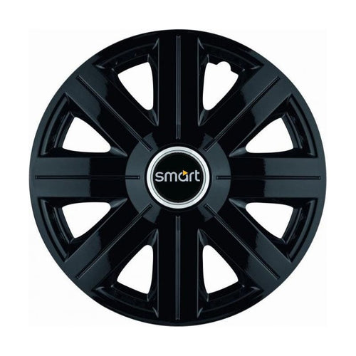 Комплект 4 таса, подходящи за джанти R14, за Smart, модел Cosmos Black