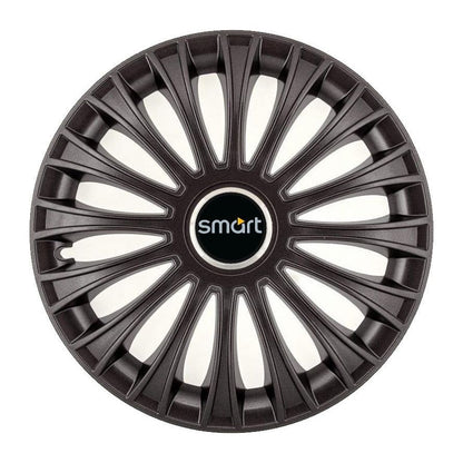 Комплект от 4 капака за джанти R14, за Smart, модел Dino Черен