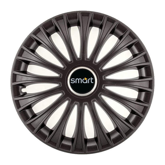 Set 4 Capace Roti, potrivite jantelor de R14, pentru Smart, model dino Negru