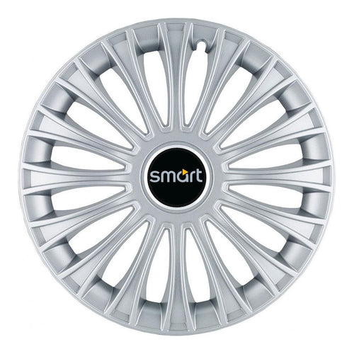 Set 4 Capace Roti, potrivite jantelor de R14, pentru Smart, model dino cromat