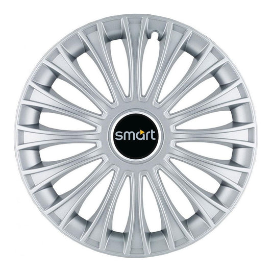 Комплект 4 таса за джанти R14, за Smart, хромиран модел Дино