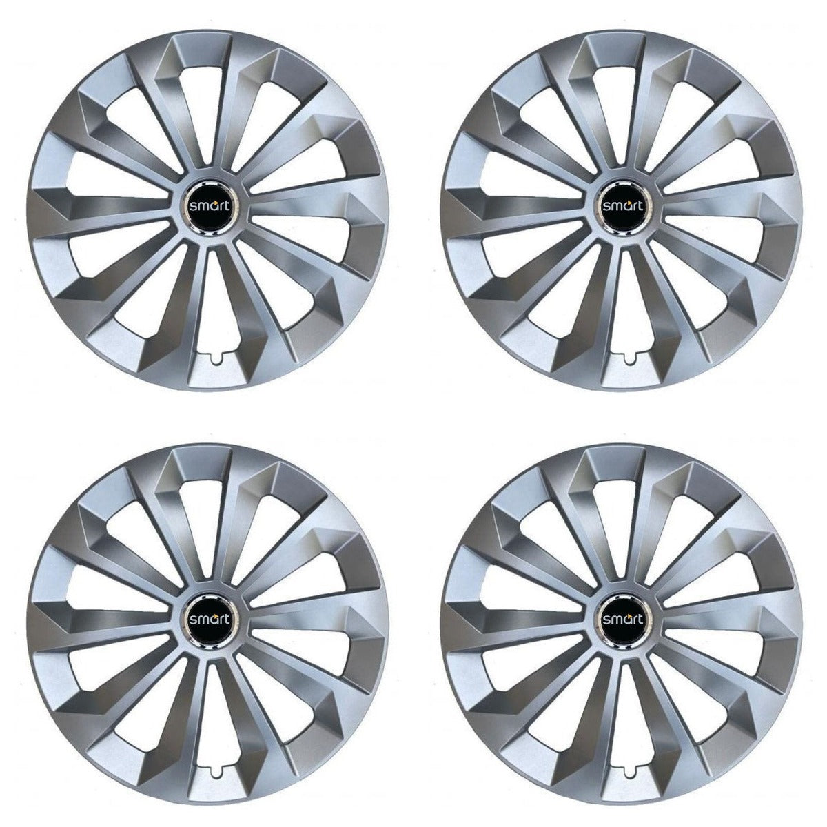 Set 4 Capace Roti 14 inchi (R14) Fame Gri, Compatibile Cu Smart