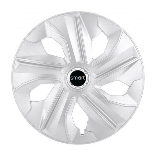 Set 4 Capace Roti, potrivite jantelor de R14, pentru Smart, model luna cromat