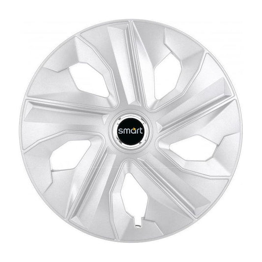 Set 4 Capace Roti, potrivite jantelor de R14, pentru Smart, model luna cromat
