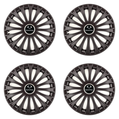 Set 4 Capace Roti, potrivite jantelor de R14, pentru SsangYoung, model dino Negru