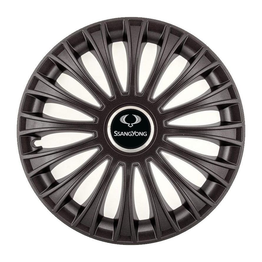 Set 4 Capace Roti, potrivite jantelor de R14, pentru SsangYoung, model dino Negru