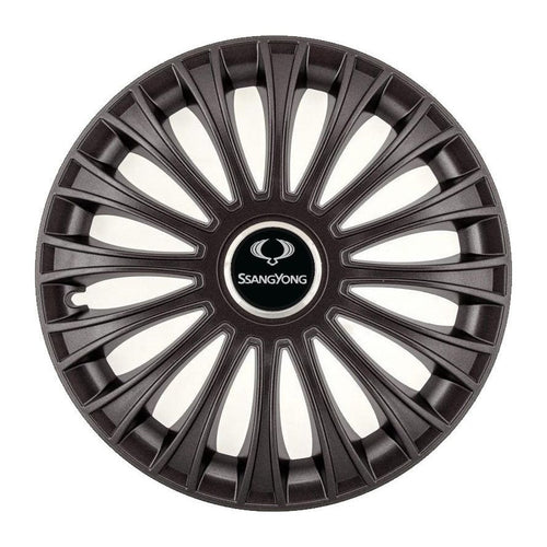 Set 4 Capace Roti, potrivite jantelor de R14, pentru SsangYoung, model dino Negru